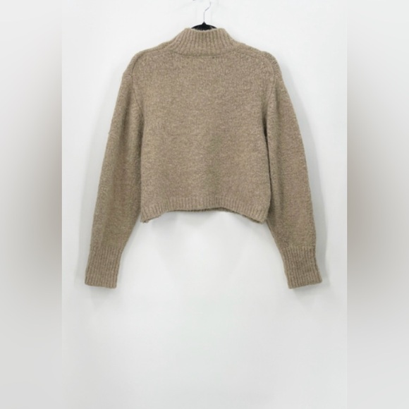 ZARA Alpaca/Wool Blend Mockneck Sweater - Picture 4 of 4